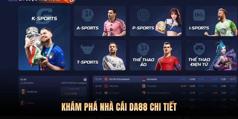 Khám phá nhà cái DA88 chi tiết