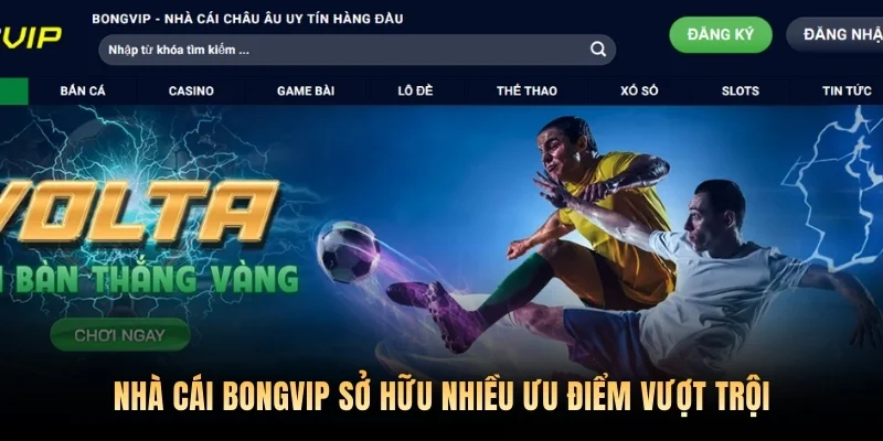 Nhà cái Bongvip sở hữu nhiều ưu điểm vượt trội